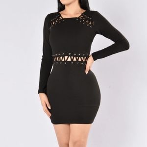 Cut out mini dress